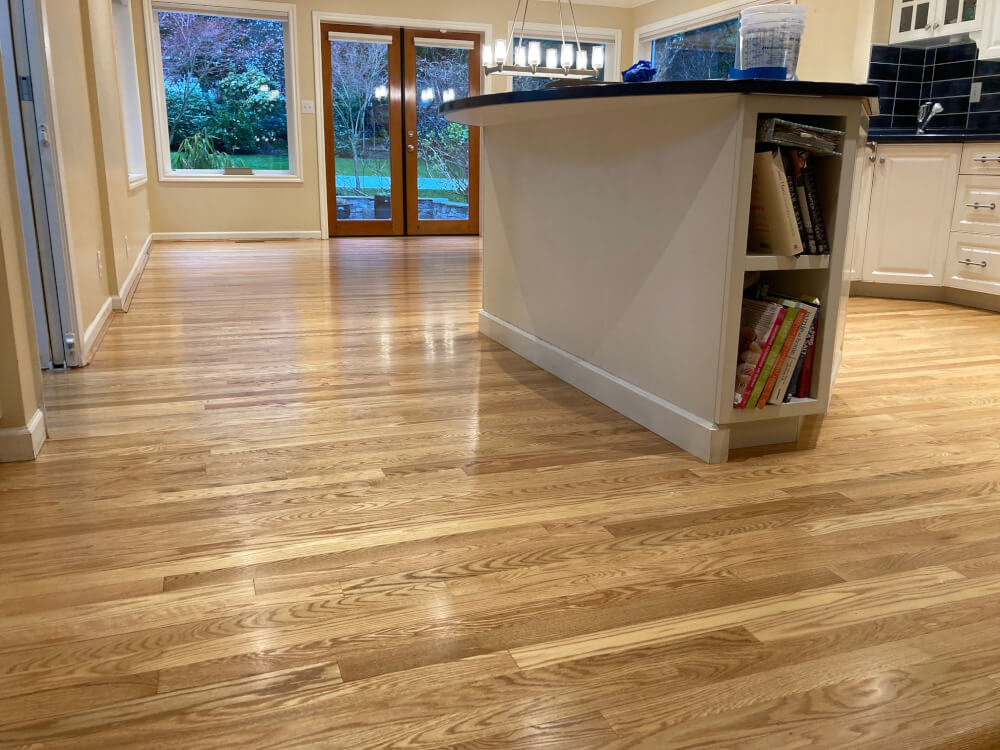 floor with oil based finish